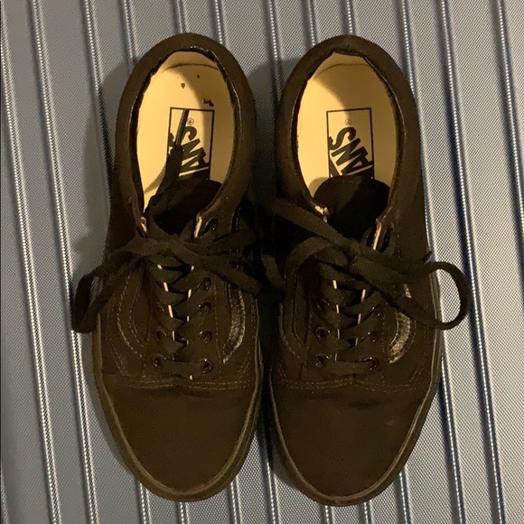 Old Skool Vans (Black/Black) CANVAS - Picture 6 of 7